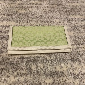 Coach checkbook holder